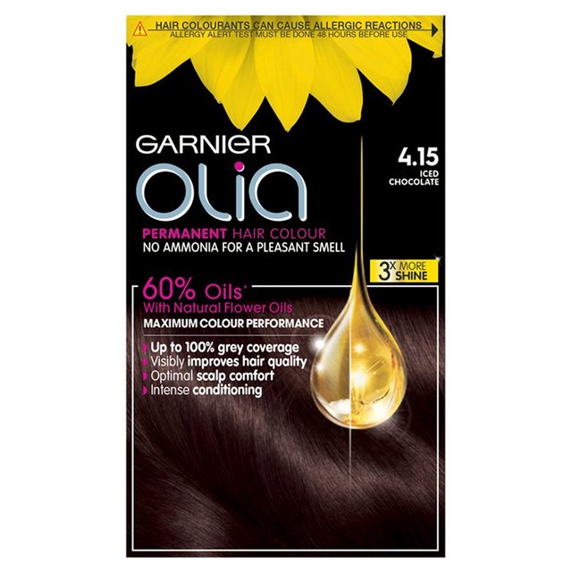 Garnier Olia 415 Iced Chocolate Brown Prmt Hair Dye