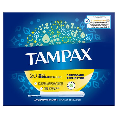 Tampax Regular Tampons Applicator 20 Pack