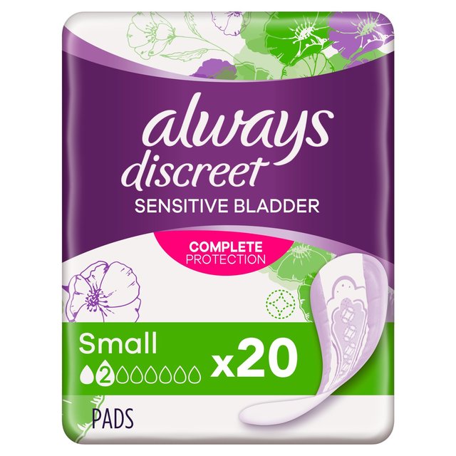 Always Discreet Small Incont Pads 20 Pack