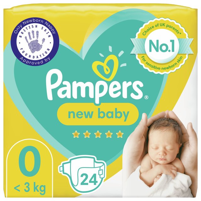 Pampers New Baby Size 0 Carry Pack 24
