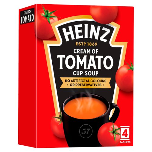 Heinz Cream Of Tomato Cup Soup 4 Pack 88G