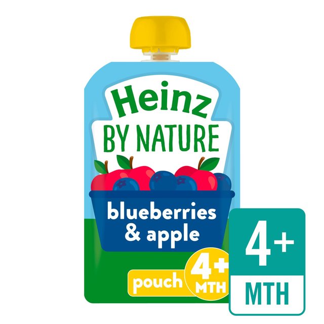 Heinz Fruit Pouch Apple And Blueberry 100G