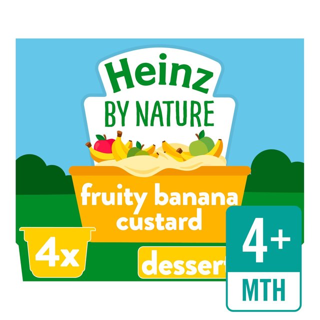 Heinz Banana Custard 4X100g