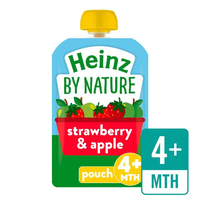 Heinz Fruit Pouch Apple And Strawberry 100G