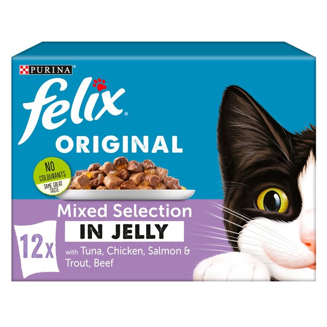 Felix Cat Food Mixed Selection In Jelly 12X100g