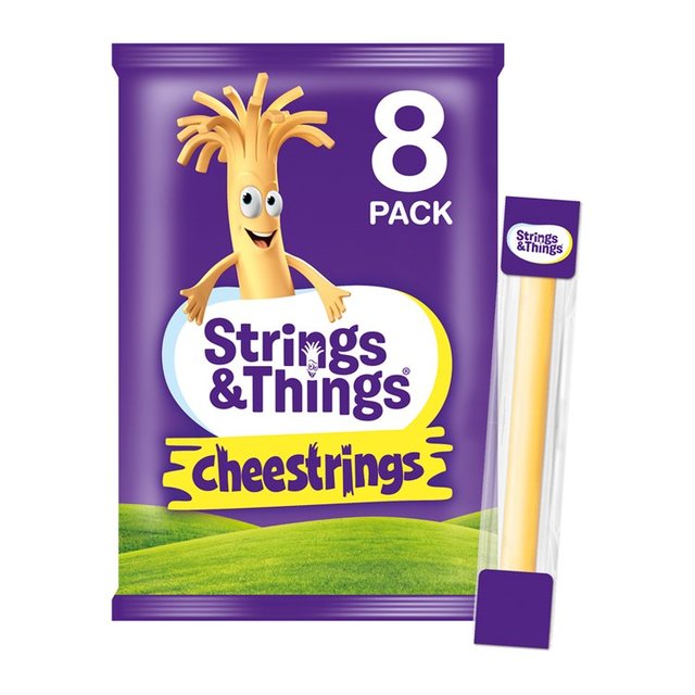 Cheestrings Original 8 Pack Cheese Snacks 160G