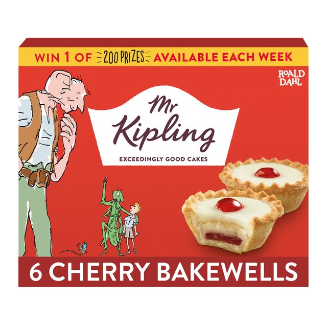 Mr Kipling Cherry Bakewells 6 Pack