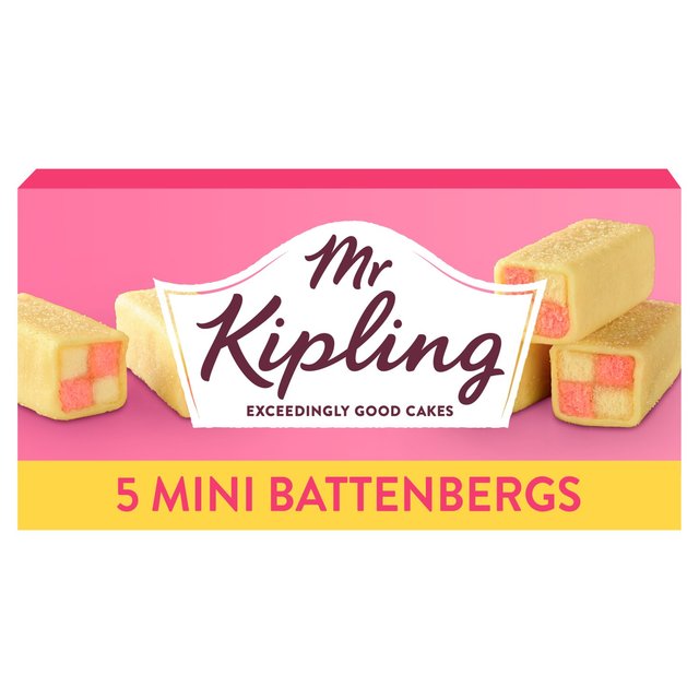 Mr Kipling Mini Battenberg Cakes 5 Pack
