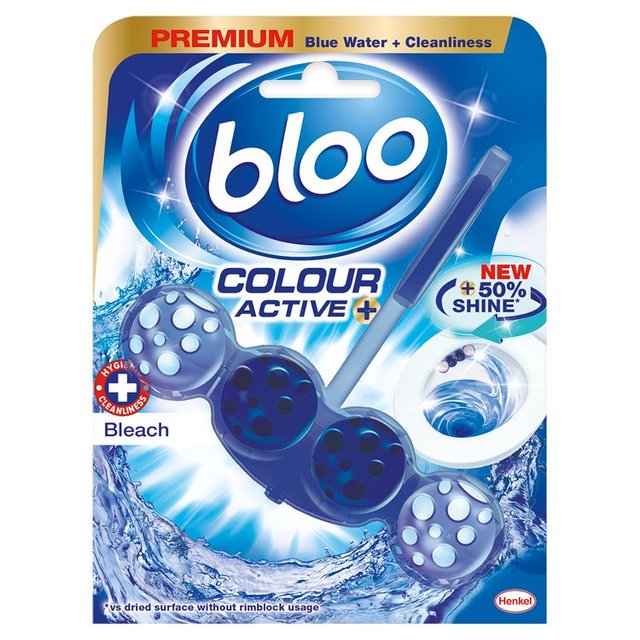 Bloo Blue Active Bleach Toilet Rim Block 50G