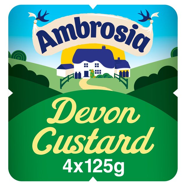 Ambrosia Ready To Eat Devon Custard 4 X 125G