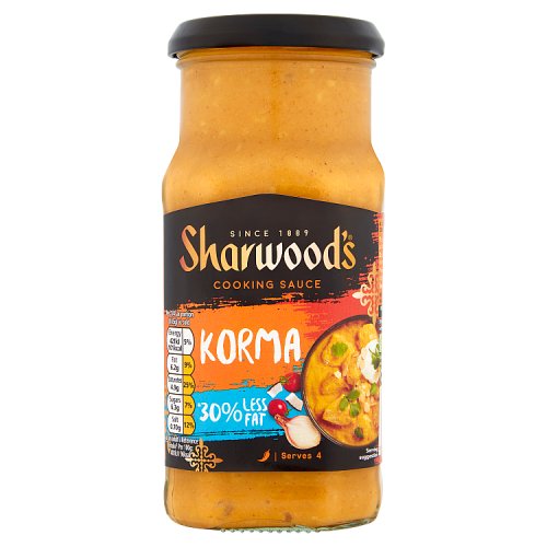Sharwoods Korma 30% Less Fat Cooking Sauce 420G