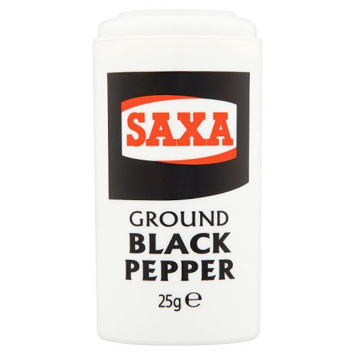 Saxa Black Pepper 25G