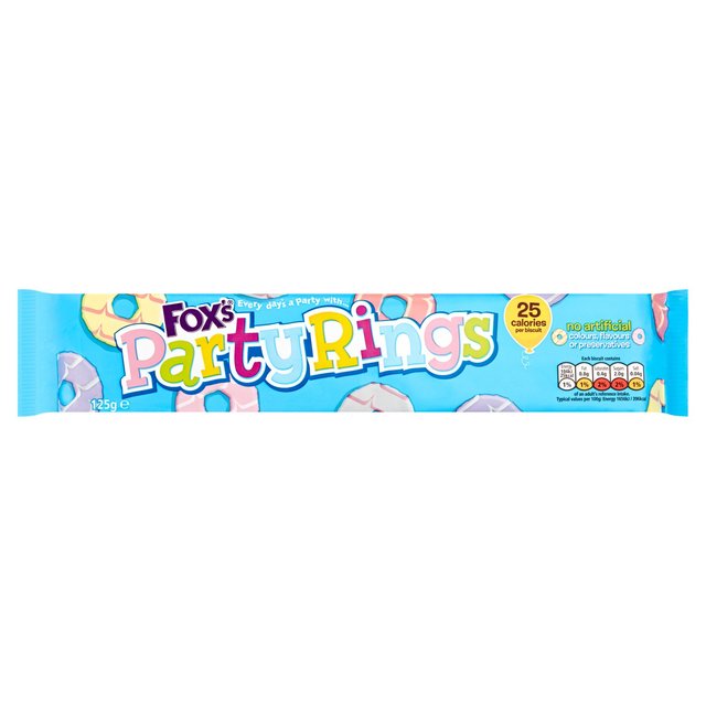 Foxs Party Rings Biscuits 125G