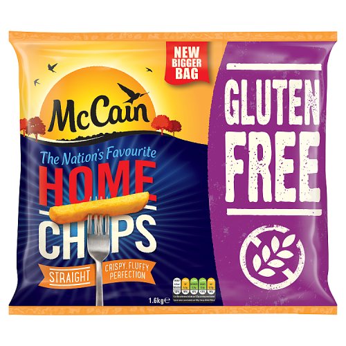 Mccain Home Chips Straight Gluten Free 1.6Kg