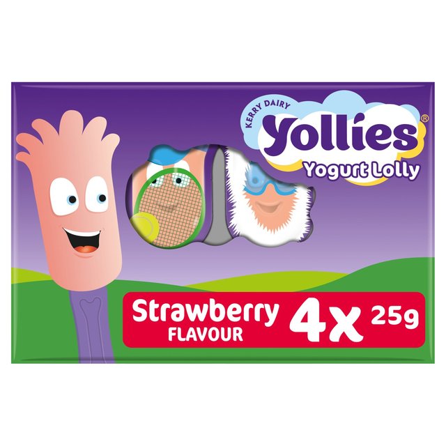 Yollies Strawberry Yoghurt 4 X25g
