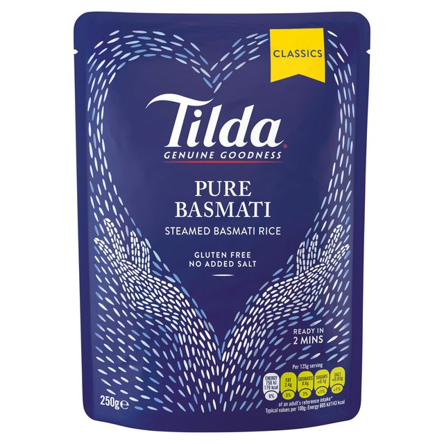 Tilda Pure Steamed Basmati Rice Clsc 250G