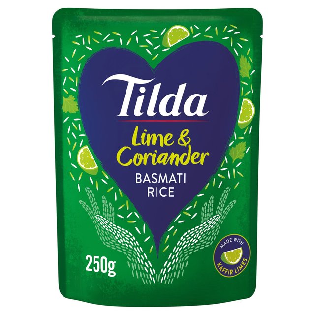 Tilda Lime & Coriander Steamed Basmati Rice 250G