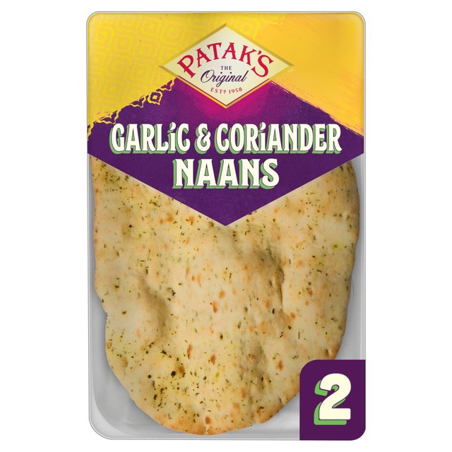Pataks Garlic And Coriander Naan Bread 2 Pack