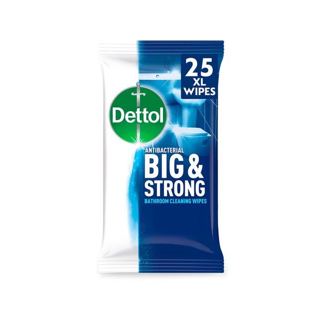 Dettol Big And Strong Bathroom Wipes 25S