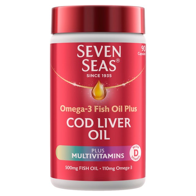 Seven Seas Cod Liver Oil Plus A-Z Multi Vitamins 90 Capsules