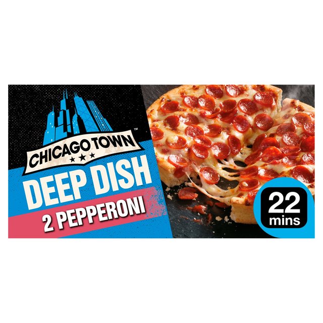 Chicago Town 2 Deep Dish Pepperoni Pizzas 320G