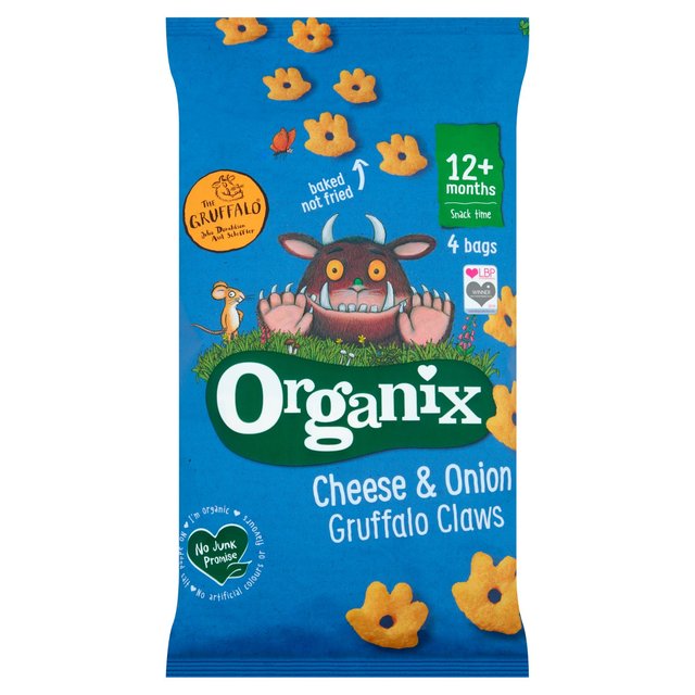 Organix Cheese & Onion Gruffalo Claws 4X15g