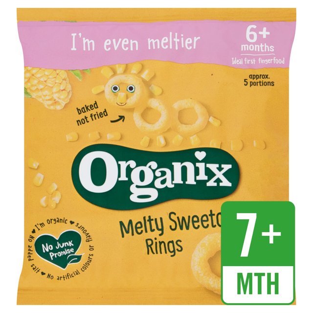 Organix Melty Sweet Corn Rings 20G