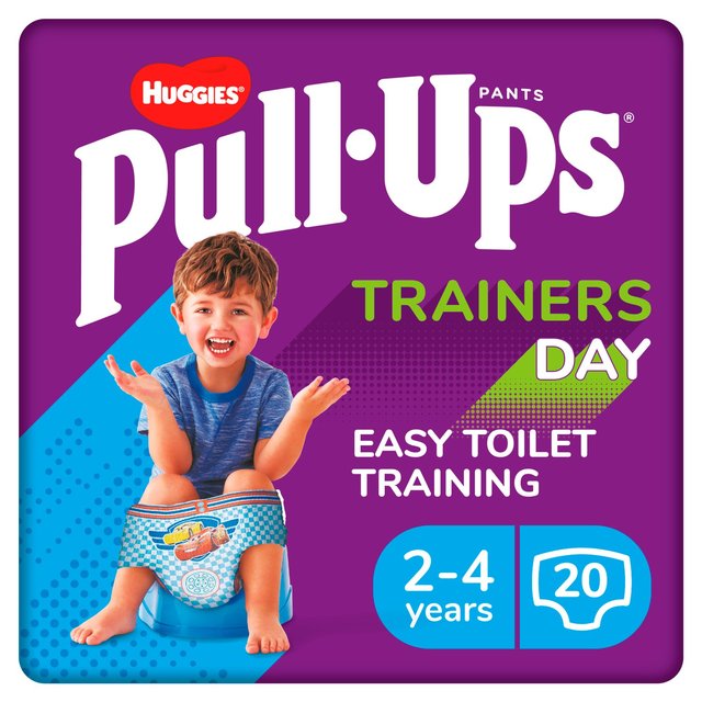 Huggies Pull Ups Blue Training Pants 2-4 Years Day 20 Pack