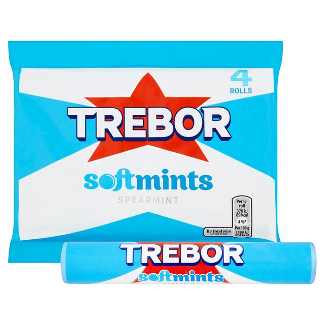 Trebor Softmints Spearmint Mints 4 Pack 179G