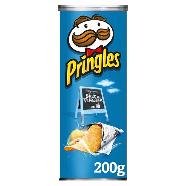 Pringles Salt And Vinegar Crisps 200G