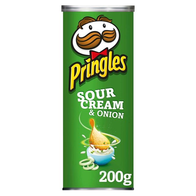 Pringles Sour Cream And Onion Crisps 200G