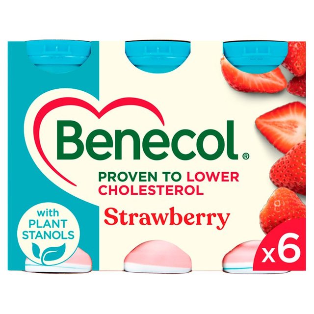Benecol Strawberry Yoghurt Drink 6 X67.5G