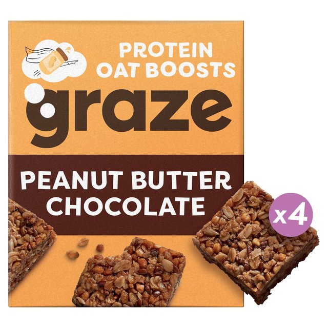 Graze Peanut Butter And Chocolate Protein Bites 4 X 30G
