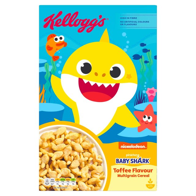 Kellogs Baby Shark Toffee Flavoured Multigrain Cereal 350G