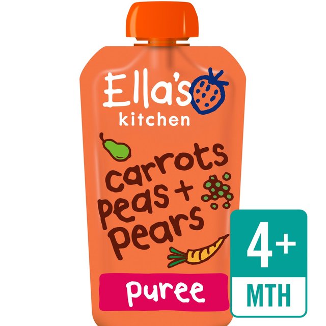 Ella's Kitchen Carrots Peas Pears Stage 1 X 120G