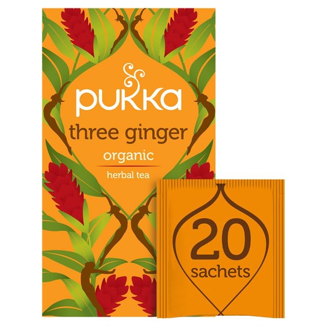 Pukka Organic Three Ginger 20 Tea Bags 36G