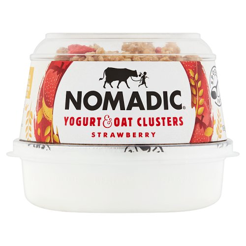 Nomadic Strawberry Oat Clusters Low Fat Yoghurt 169G