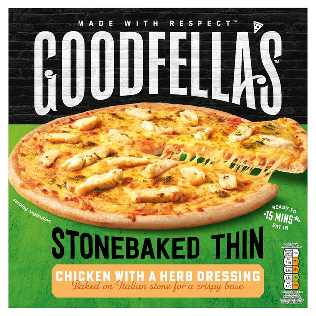 Goodfella's Stone Baked Thin Chicken Pizza 365G