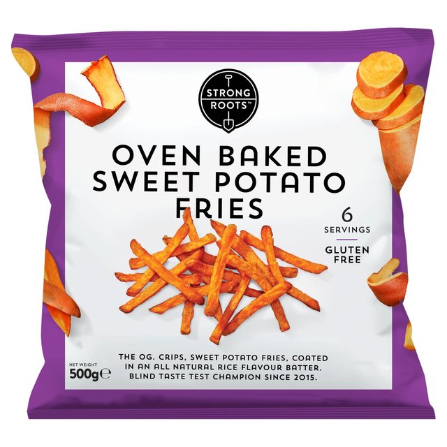 Strong Roots Oven Baked Sweet Potato Chips 500G