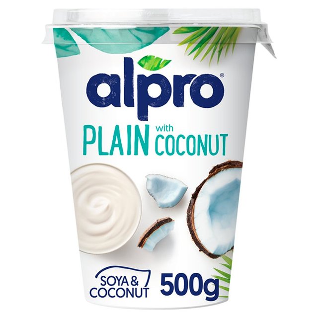 Alpro Big Pot Plain With Coconut Yoghurt Alternative 500G