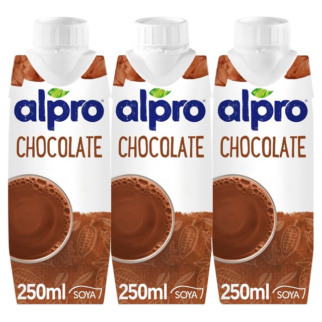 Alpro Soya Chocolate Longlife Drink Alternative 3 X250ml