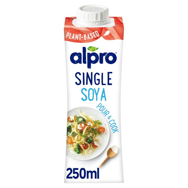Alpro Single Soya Uht Soya Alternative To Cream 250 Ml