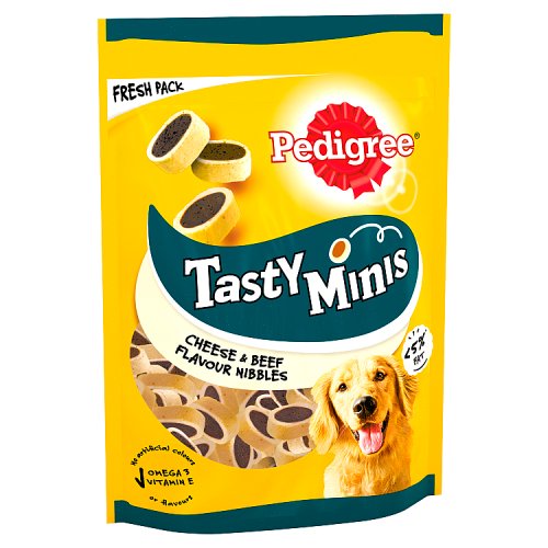 Pedigree Tasty Minis Cheesy Dog Treats 140G