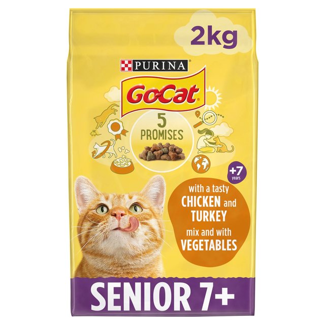 Go-Cat Senior Chicken And Rice And Vegetables 2Kg