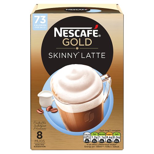 Nescafe Gold Skinny Latte Coffee 8 X 19.5G