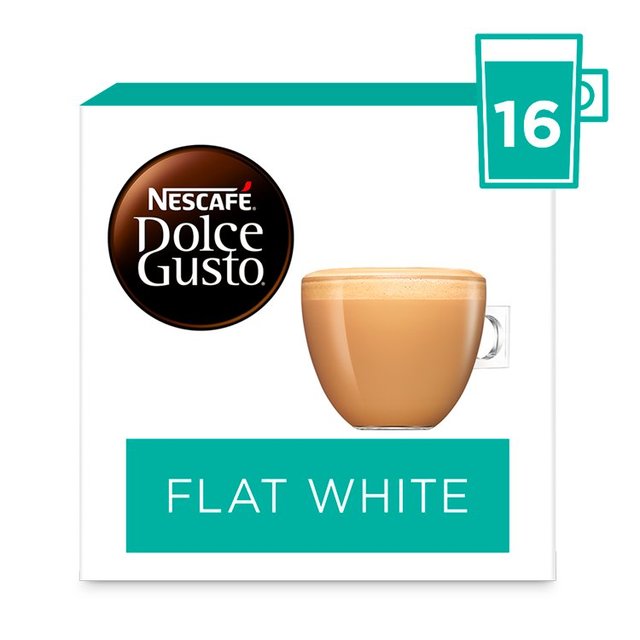 Nescafe Dolce Gusto Flat White Coffee Pods 16 Capsules