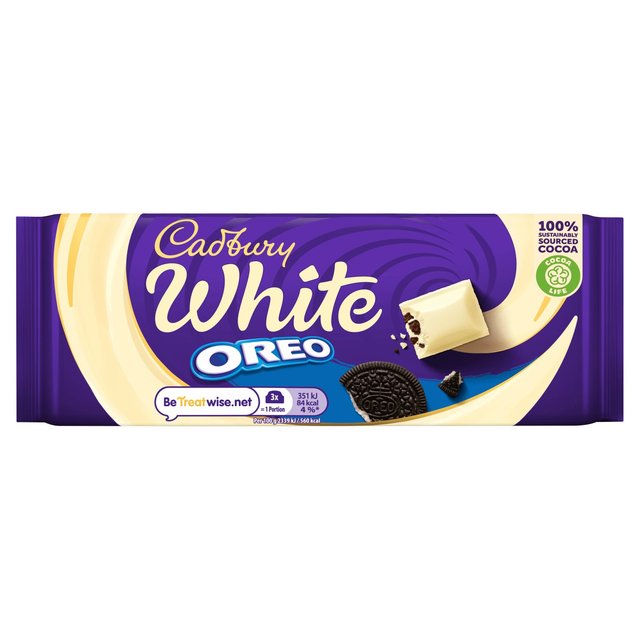 Cadbury Oreo White Chocolate Tablet 120G