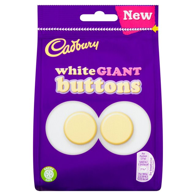 Cadbury White Giant Buttons 110G
