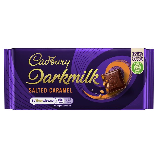 Cadbury Dark Milk Salted Caramel 85G