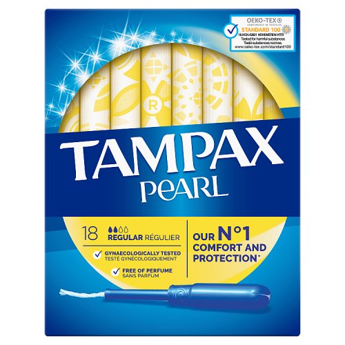 Tampax Pearl Regular Applicator Tampons 18
